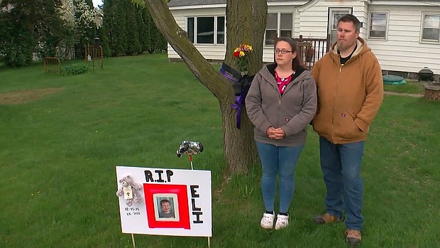 Six-year-old Eli Hart's family is continuing to share the feelings of grief and frustration they say have persisted since the boy was found dead in a car trunk near Orono Friday morning.
Mandatory Credit:	WCCO