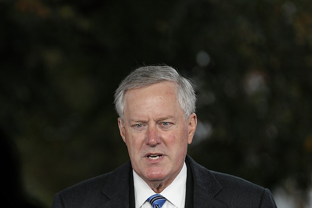 A former Mark Meadows' aide 'covered new ground' in her recent deposition before the January 6 Committee. Meadows is pictured here in Washington, DC, on October 25, 2020.
Mandatory Credit:	Yuri Gripas/Bloomberg/Getty Images