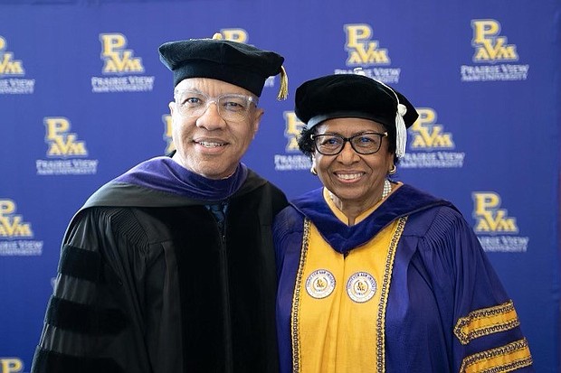 Darren Walker and Ruth Simmons (Photo credit: Prairie View A&M University)
