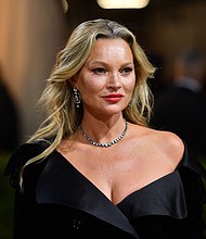 Model Kate Moss arrives for the 2022 Met Gala at the Metropolitan Museum of Art on May 2, in New York. Moss is expected to be called as a witness by Depp's legal team as a rebuttal witness in the ongoing trial between Depp and his ex-wife Amber Heard.
Mandatory Credit:	Angela Weiss/AFP/Getty Images