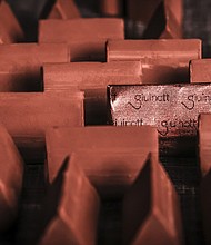 Artisan chocolatier Guido Castagna has created a highly-refined version of gianduiotto chocolate called Giuinott.
Mandatory Credit:	Castagna