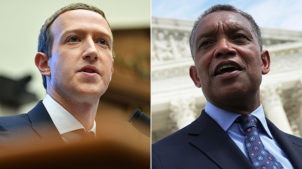Washington, DC, Attorney General Karl Racine sued Mark Zuckerberg, accusing the Facebook co-founder of misleading the public on the company's handling of privacy and personal data in connection with the Cambridge Analytica scandal.
Mandatory Credit:	Mandel Ngan/Alex Wong/Getty Images