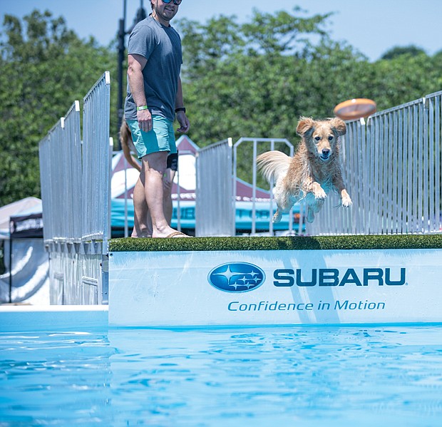 Dominion Energy Riverrock’s outdoor sports and music festival greeted fans May 20 through 22. From Brown’s Island to 5th Street Hillside, there was plenty of fun, including James River trail runs, kayaking fishing and more. Even pets such as Josie, top left, joined the festivities by diving for a frisbee during Subaru Ultimate Air Dogs competition on Saturday.