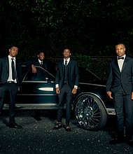 Owner of 713 Motoring, Ashworth "Big Ash" Barnes, with the students of the
Automotive Customization Skills Trade Program