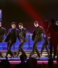 Korean pop supergroup BTS, pictured here, on April 3, in Las Vegas is set to meet President Joe Biden and appear alongside press secretary Karine Jean-Pierre at the press briefing, the White House said.
Mandatory Credit:	Rich Fury/Getty Images for The Recording Academy