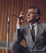 American composer and conductor Leonard Bernstein in 1970.
Mandatory Credit:	Peter King/Hulton Archive/Getty Images