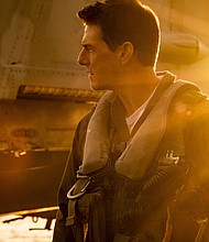 Tom Cruise plays Capt. Pete "Maverick" Mitchell in Top Gun: Maverick from Paramount Pictures, Skydance and Jerry Bruckheimer Films.
Mandatory Credit:	Scott Garfield/Paramount Pictures Corp