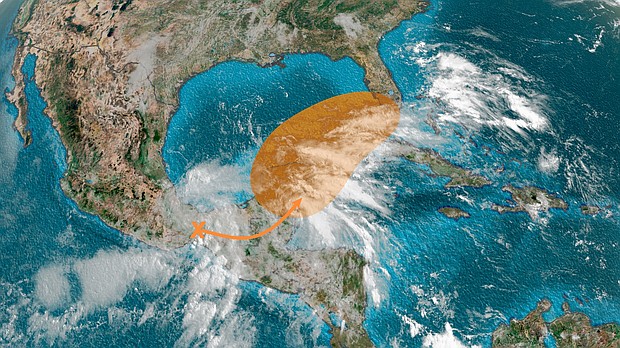 Hurricane Agatha rapidly weakened and is now just a remnant low-pressure system.
Mandatory Credit: CNN Weather