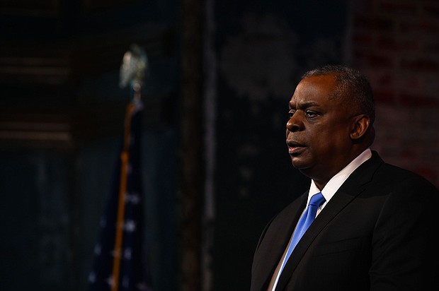 Retired general Lloyd Austin speaks after being nominated by US President-elect Joe Biden to be US Defense Secretary, at The Queen Theater in Wilmington, Delaware on December 9, 2020.
Mandatory Credit:	Jim Watson/AFP/Getty Images