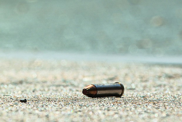 A bullet casing is seen at the crime scene after at least three people were killed and 11 injured in a shooting in the busy South Street area of Philadelphia on Sunday, June 5.
Mandatory Credit:	Lokman Vural Elibol/Anadolu Agency/Getty Images