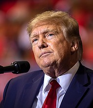The New York attorney general's office says it is not satisfied that former President Donald Trump has met the conditions to lift his civil contempt and is asking for additional sworn statements from several units within the Trump Organization over its document retention policy.
Mandatory Credit:	Chet Strange/Getty Images