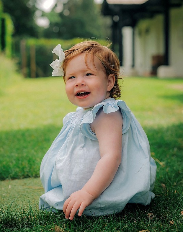The couple have shared a new image of their 1-year-old daughter, Lilibet Diana Mountbatten-Windsor.
Mandatory Credit:	Misan Harriman/Prince Harry and Meghan, The Duke and Duchess of Sussex/Reuters
