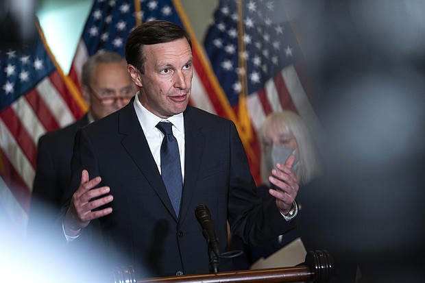 Sen. Chris Murphy of Connecticut, the lead Democrat in the bipartisan negotiations on gun safety reform, told CNN he believes there will be more than 10 Republicans supporting gun safety reform in the Senate.
Mandatory Credit: Sarah Silbiger/Bloomberg/Getty Images