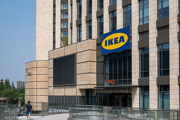 Ikea pictured here, in Shanghai, China, on June 2 has already shut one store in mainland China this year and could close another in Shanghai in early July.
Mandatory Credit:	CFOTO/Future Publishing/Getty Images