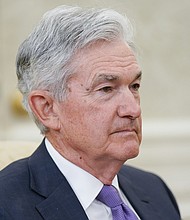 Stocks plunged and were down sharply again on June13 across the globe, and investors are nervous because the Fed could be heading into uncharted territory, pictured here, Federal Reserve Chairman Jerome Powell on May 31, in Washington.
Mandatory Credit:	Evan Vucci/AP