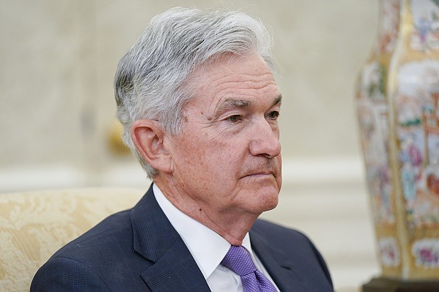 Stocks plunged and were down sharply again on June13 across the globe, and investors are nervous because the Fed could be heading into uncharted territory, pictured here, Federal Reserve Chairman Jerome Powell on May 31, in Washington.
Mandatory Credit:	Evan Vucci/AP