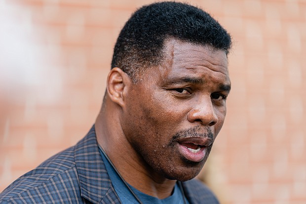The campaign of Herschel Walker publicly acknowledged this week that the Republican Senate candidate has a second son with a woman who was not his wife.
Mandatory Credit:	Elijah Nouvelage/Bloomberg/Getty Images
