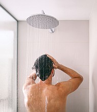 Taking a cold shower or bath helps cool your body by lowering your core temperature.
Mandatory Credit:	Shutterstock