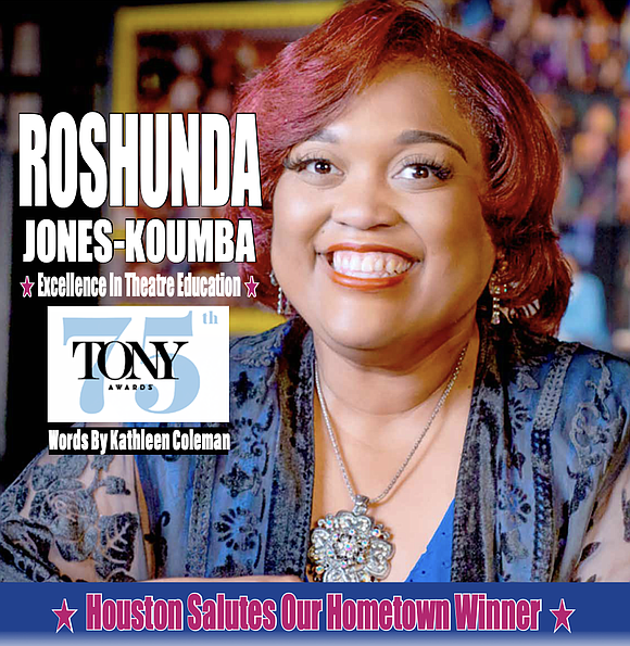 Roshanda Jones-Koumba, theater director at G. W. Carver Magnet High School, received the 2022 Tony Award for Excellence in Theatre …