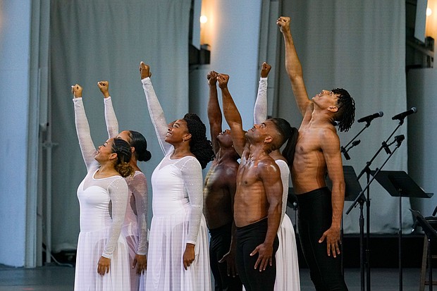 Debbie Allen Dance Academy performs during the Juneteenth celebration at The Hollywood Bowl on June 19, 2022.
Mandatory Credit:	Harrison Hill for CNN