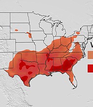 From California to the Great Plans and into the Southeast, 30 million Americans in 15 states are under heat alerts on June 22.
Mandatory Credit:	CNN Weather