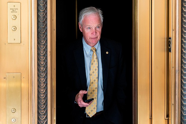 The House select committee on June 21 unveiled new information showing the role that Wisconsin Republican Sen. Ron Johnson played in pushing "fake" electors for then-President Donald Trump on January 6, 2021.
Mandatory Credit:	Tom Williams/CQ-Roll Call/Getty Images