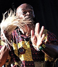 Babadungo Olagunke, founder of Akoma de Gado Dance & Drum Performance Ensemble, and other dance troupe members, gave a riveting performance at a Juneteenth celebration on June 18 at Henrico County’s Dorey Park.