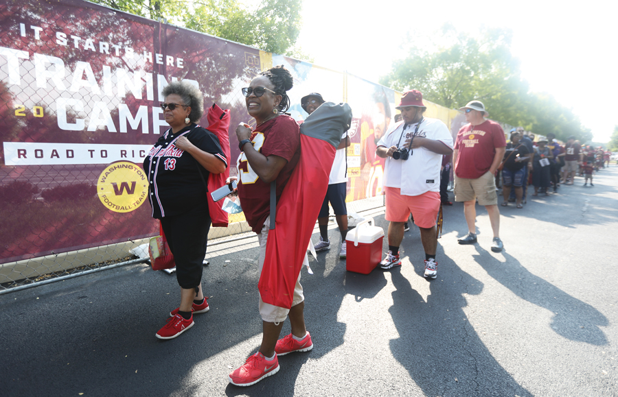 Richmond to front money for Redskins training camp