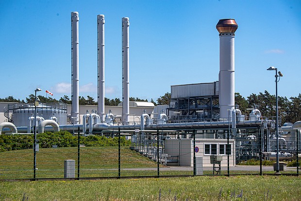 Russia has slashed the volume of gas flowing through the Nord Stream 1 Baltic Sea pipeline to Germany.
Mandatory Credit:	Stefan Sauer/picture alliance/Getty Images