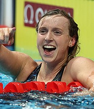 Katie Ledecky won a record-extending 17th swimming world title with a comfortable victory in the 1,500m free in Budapest on June 20.
Mandatory Credit:	Tom Pennington/Getty Images Europe/Getty Images