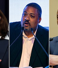 New York leaders are condemning the US Supreme Court's decision Thursday to knock down a century-old law that placed restrictions on carrying a concealed gun outside the home, with Gov. Kathy Hochul calling the ruling both reckless and outrageous.
Mandatory Credit:	Getty Images/AP