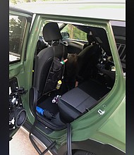 A black bear in Sevierville, Tennessee, died after it got into an unlocked car in search of food, the Tennessee Wildlife Resources Agency said on June 23 in a news release.
Mandatory Credit:	Tennessee Wildlife Resources