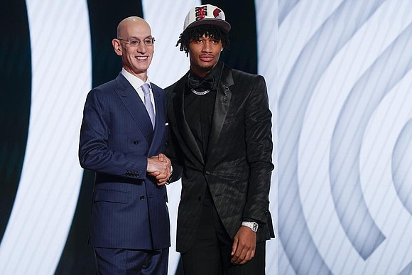 Portland Trail Blazers selected Shaedon Sharpe with the seventh pick in the NBA draft on Thursday, taking a chance on ...