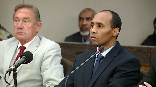 Former Minneapolis Police officer Mohamed Noor, 36, served over three years behind bars for the killing of Justine Ruszczyk.
Mandatory Credit: WCCO