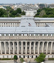 Seen here is the US Treasury Department building East of the White House, in Washington DC on May 20. The worst may be over for bonds.
Mandatory Credit:	Daniel Slim/AFP/Getty Images