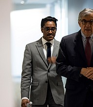 Stop the Steal organizer Ali Alexander heads to a deposition meeting on Capitol Hill with the House select committee investigating the January 6th attack on December 09, 2021 in Washington, DC.
Mandatory Credit:	Anna Moneymaker/Getty Images