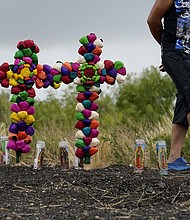 Migrants are forced to take increasingly risky paths to reach the United States, advocates said, citing a mix of border policies that have made it more difficult for migrants to seek refuge in the US.
Mandatory Credit:	Eric Gay/AP