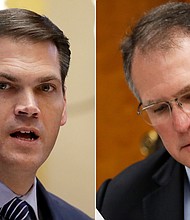 Attorney Don Samuel has filed a motion with the Superior Court of Fulton County asking to quash subpoenas for Sen. William Ligon, Lt. Gov. Geoff Duncan "and others" to appear as witnesses in front of the special purpose grand jury investigating former President Donald Trump's efforts to overturn election results.
Mandatory Credit:	AP