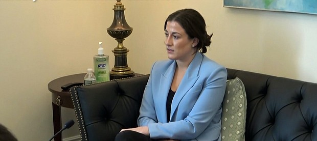 Cassidy Hutchinson, the top aide to former White House chief of staff Mark Meadows, is testifying before the House select committee investigating the January 6 Capitol riot and has a unique perspective in regard to the events of that day.
Mandatory Credit:	Jan 6 hearing committee