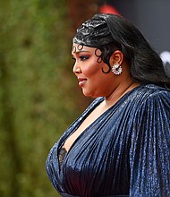 Lizzo told James Corden about how listening to "B'Day" helped her out of depression after dropping out of college.
Mandatory Credit:	Paras Griffin/Getty Images