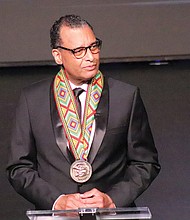 The Rev. A.R. Bernard speaks June 23 after being honored at the “Blessing of the Elders” awards ceremony at the Museum of the Bible in Washington.