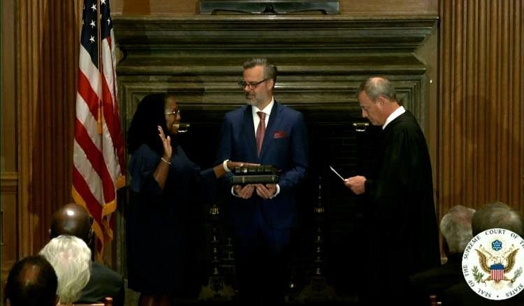 Ketanji Brown Jackson Sworn In As 104th Associate Justice Of Scotus