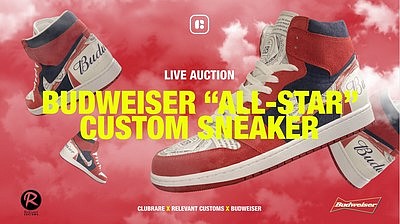 Relevant Customs, an underground sneaker company with deep ties to the celebrity world, is putting up the "artist proof" pair …