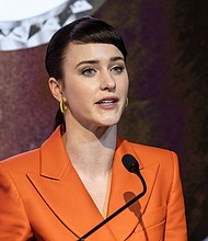 Rachel Brosnahan, here in May, is speaking out about the mass shooting in her hometown on July 4.
Mandatory Credit: Lev Radin/Pacific Press/Shutterstock