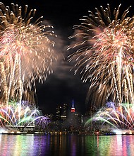 Annual Macy's 4th of July fireworks on June 29, 2020 in New York City.
Mandatory Credit: Dimitrios Kambouris/Getty Images/FILE