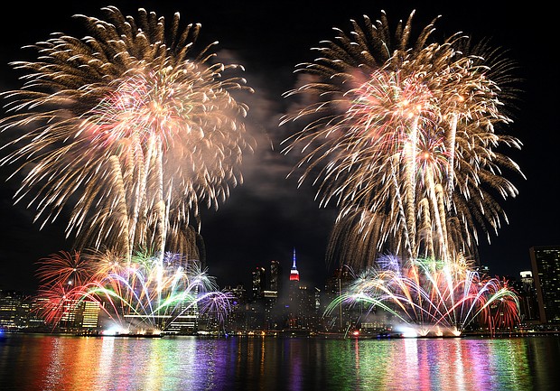 Annual Macy's 4th of July fireworks on June 29, 2020 in New York City.
Mandatory Credit: Dimitrios Kambouris/Getty Images/FILE