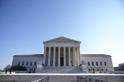 The U.S. Supreme Court building on Jan. 24, 2022, in Washington, D.C.