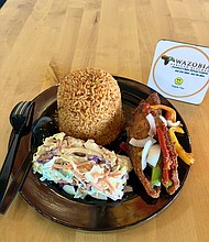 Food from Wazobia African Market and Kitchen