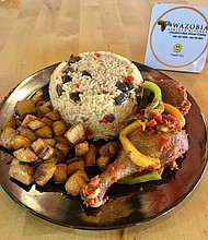 Food from Wazobia African Market and Kitchen