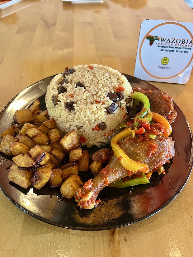 Food from Wazobia African Market and Kitchen